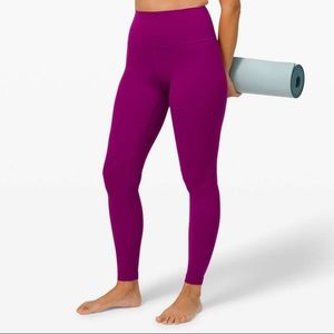 Lululemon Pink Purple Hi Rise Leggings Size 6